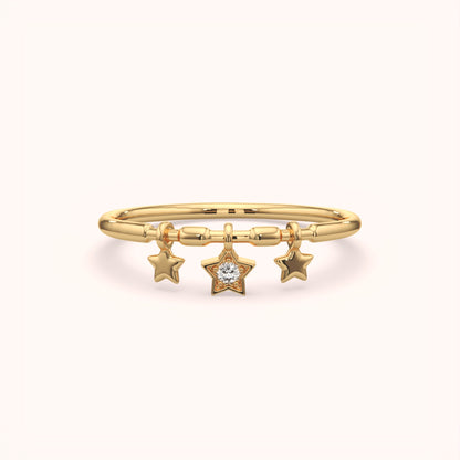 Sterling Silver Stackable Star Ring