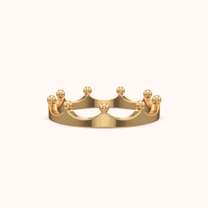 Crown Style Stackable Ring - KYMEE