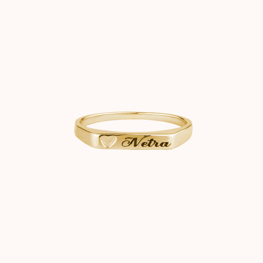 Personalized Name Engraved Ring