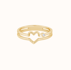 Romantic Heart Shape Ring - KYMEE