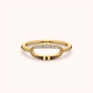 Zero Number Style Diamond Ring - KYMEE