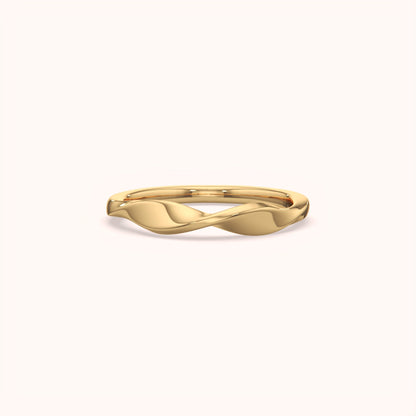 Twist Sterling Silver Stack Ring