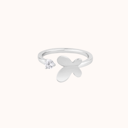 Intricate Butterfly Open Ring