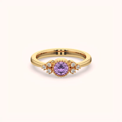 Crystal Accent Silver Ring