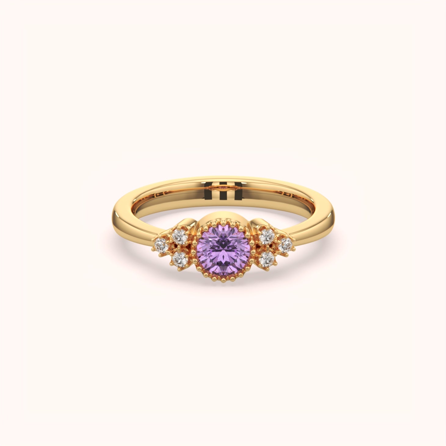 Crystal Accent Silver Ring