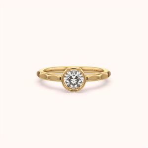 Classic Bezel-Set Proposal Ring - KYMEE