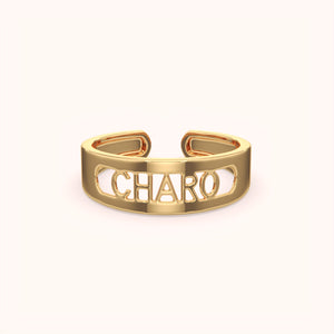 Custom Name Open Ended Ring - KYMEE