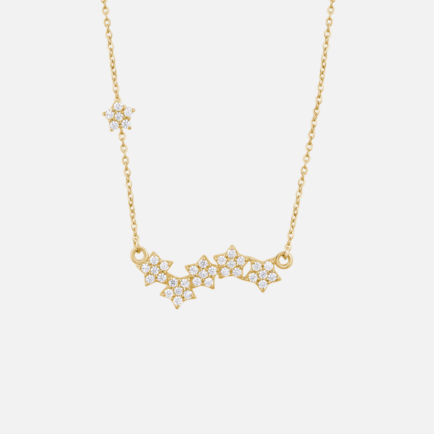 Starry Night Necklace with Crystal Stars - KYMEE