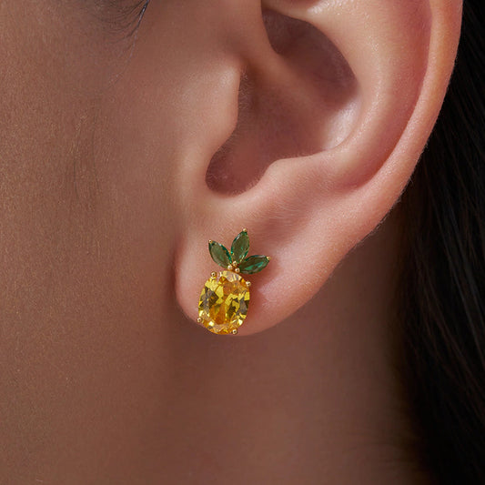 Sparkle Pineapple Studs