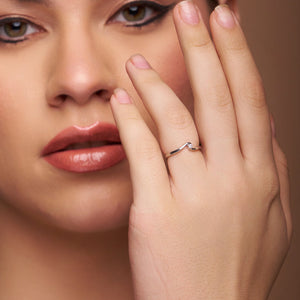 Spiral Solitaire Diamond Ring - KYMEE