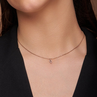 Shimmering Eye Silver Charm