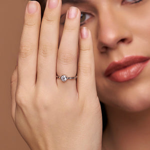 Classic Bezel-Set Proposal Ring - KYMEE
