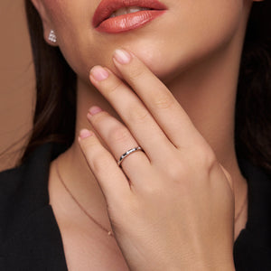 Classic Diamond Silver Band - KYMEE
