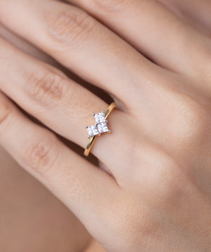 Regal Trio Diamond Ring