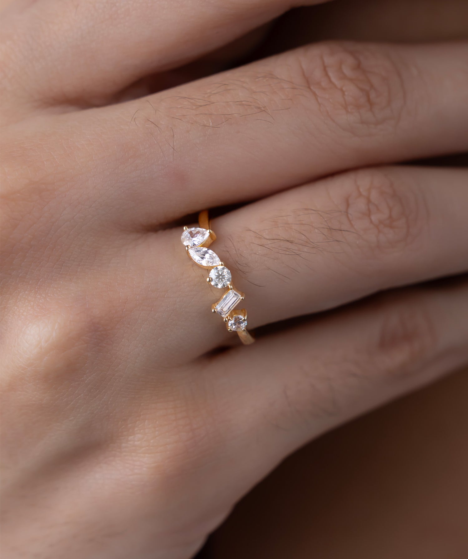 Sophisticated Multi-Stone Ring