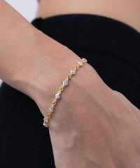 Geometric Diamond Station Bracelet