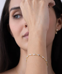 Geometric Diamond Station Bracelet