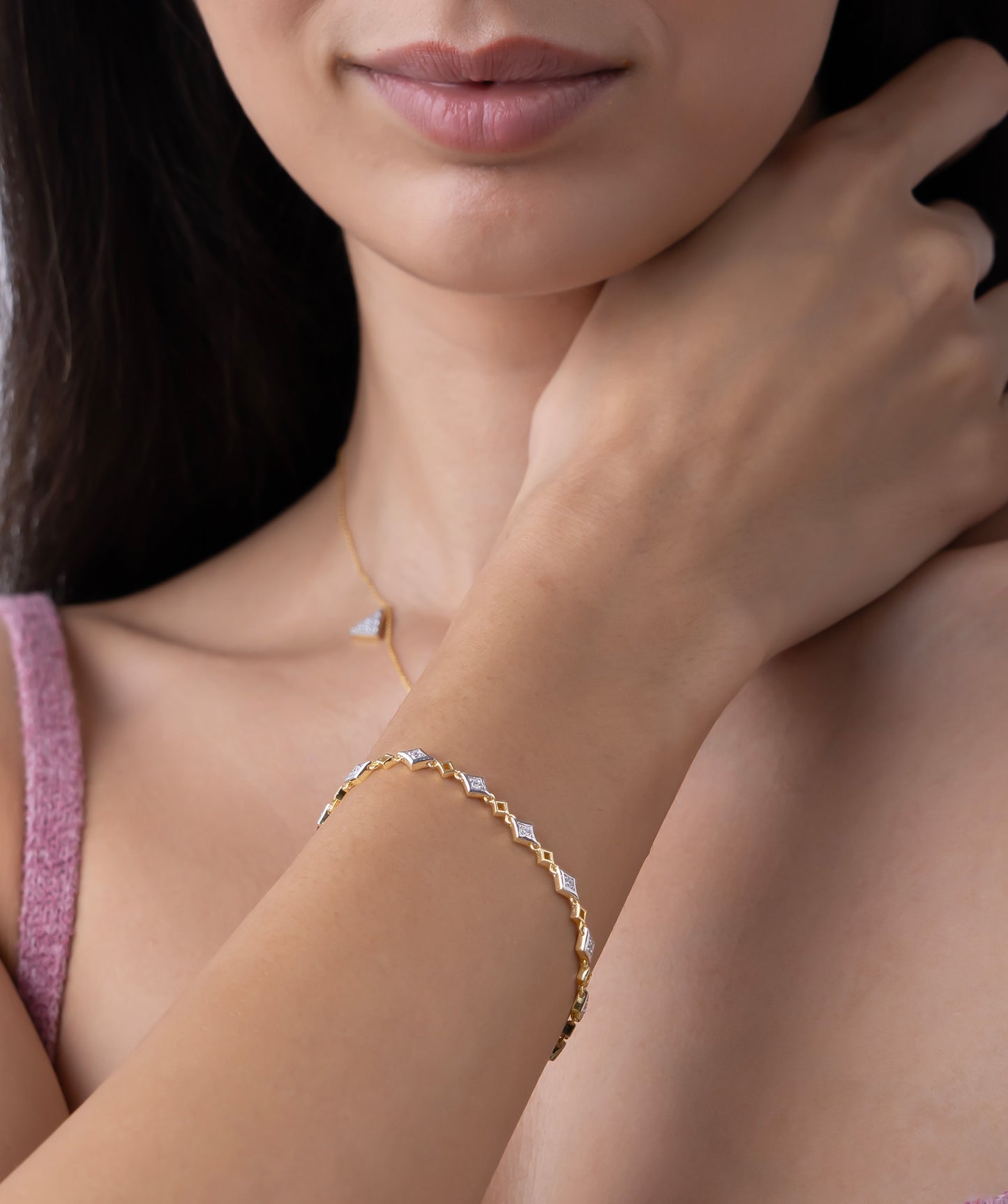 Sparkling Symmetry Bracelet