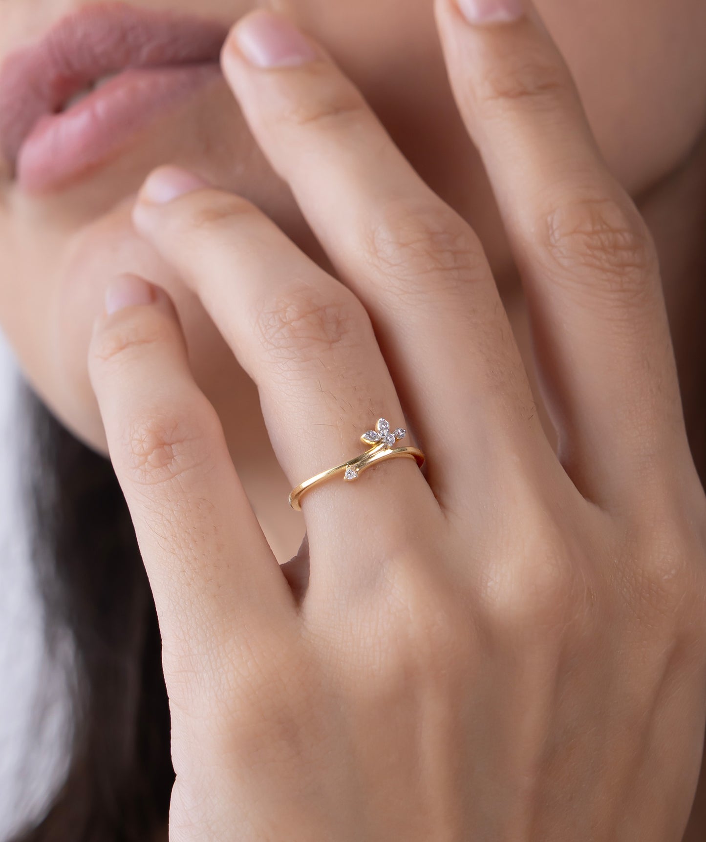 Luxe Leaflet Diamond Ring