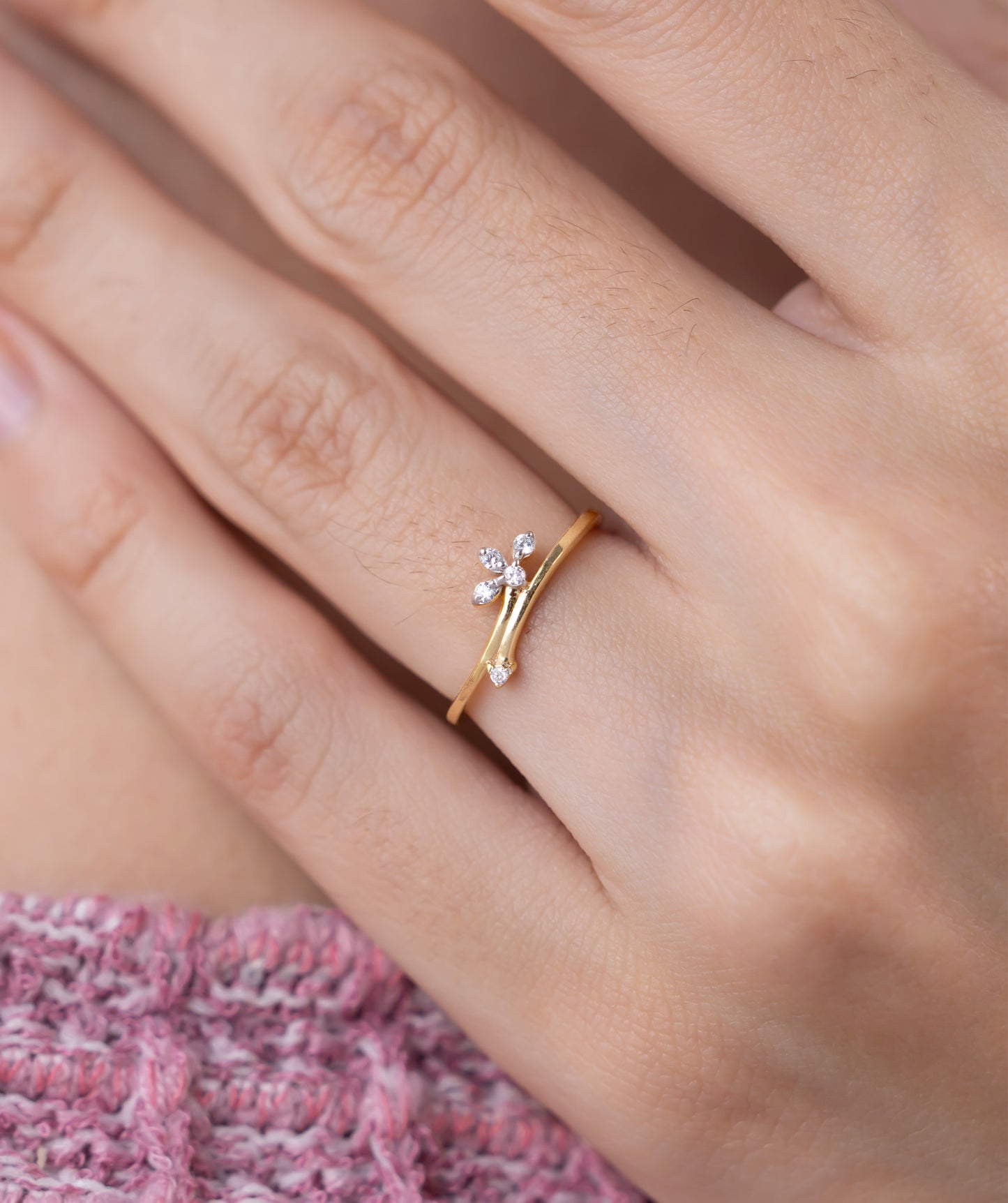 Leaf & Heart Glow Gold Vermeil Combo