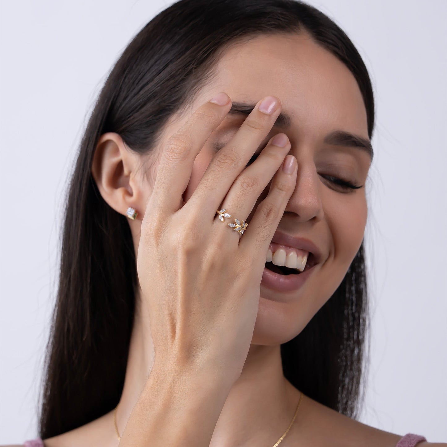 Timeless Leaf Wrap Ring