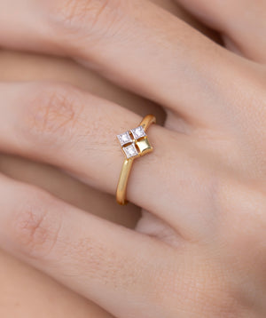 Mystic Flower Diamond Ring
