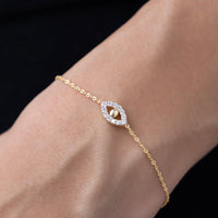 Evil Eye Pave Bracelet