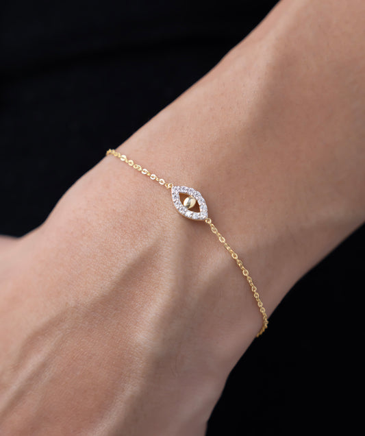 Evil Eye Charm Bracelet Set