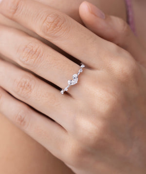 Twin Pear Diamond Ring