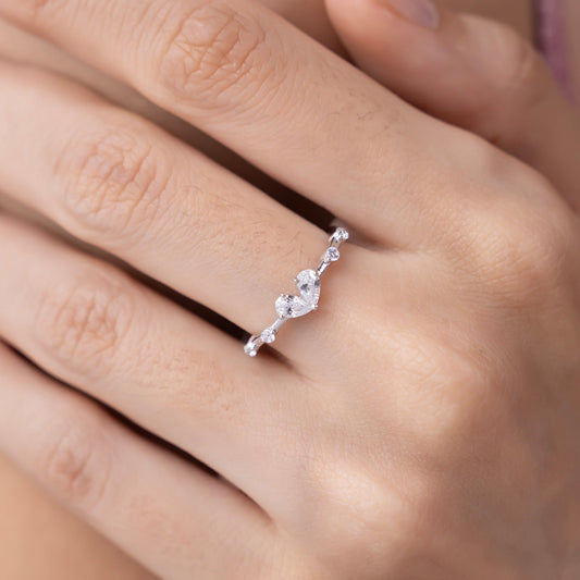 Twin Pear Diamond Ring