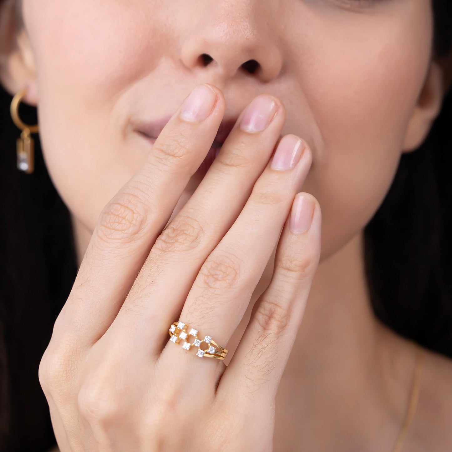 Twinkling Cluster Ring