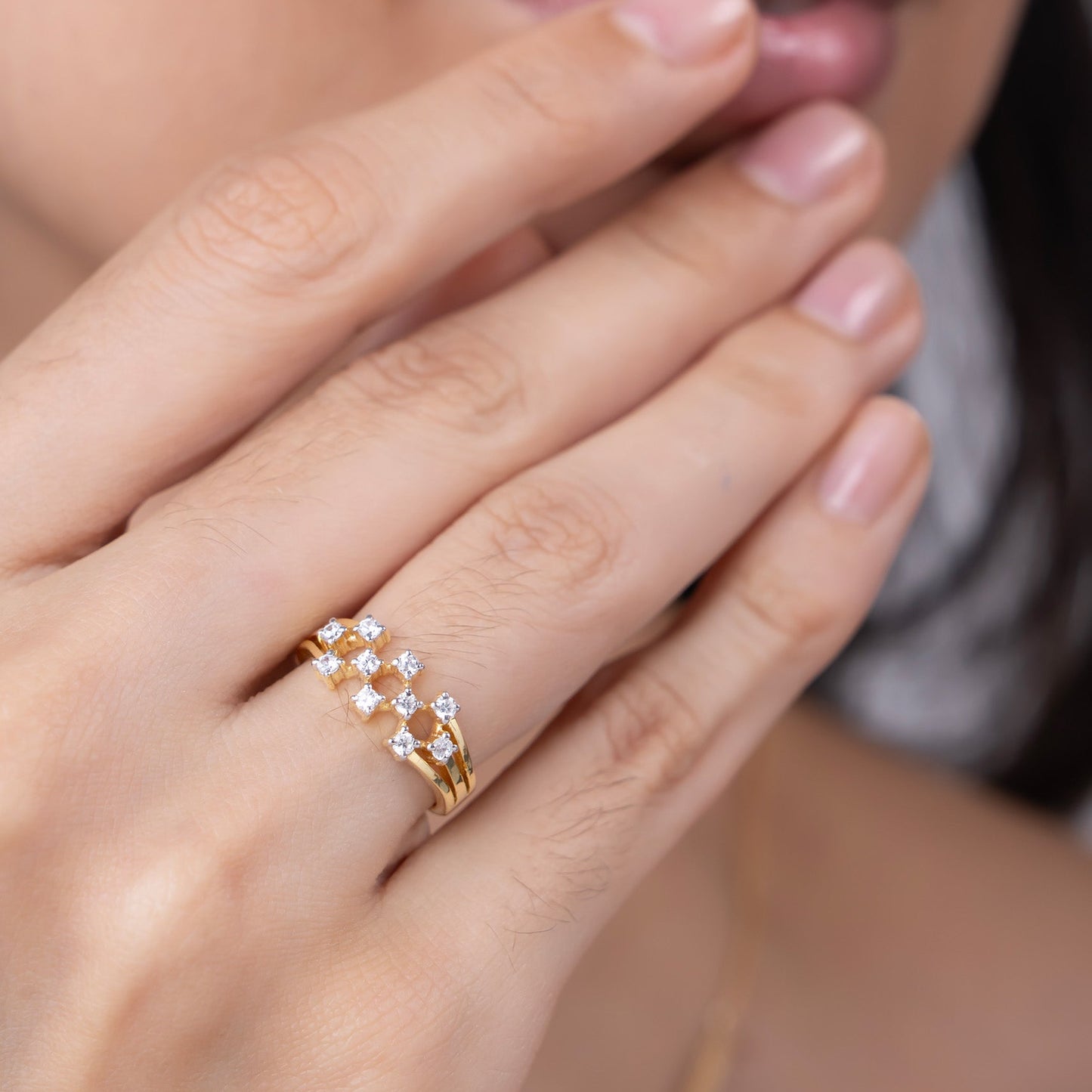 Twinkling Cluster Ring