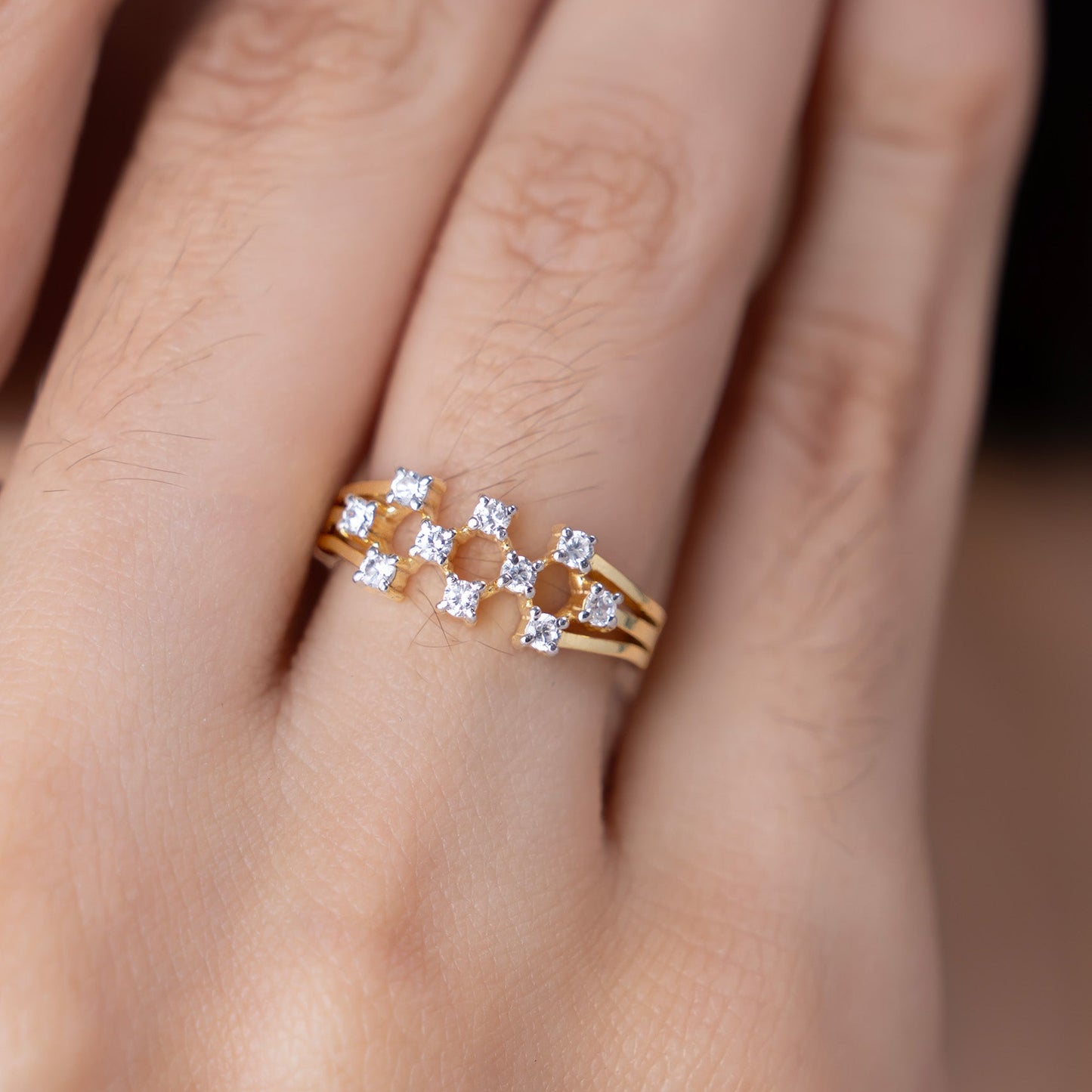 Twinkling Cluster Ring