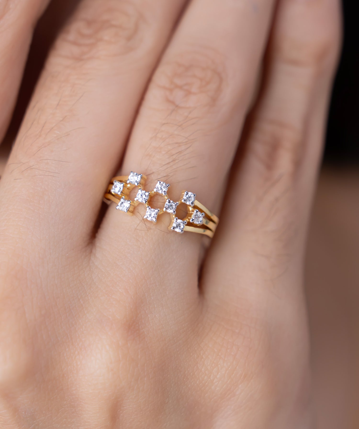 Twinkling Cluster Ring