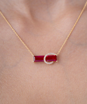 Curve Charm Necklace