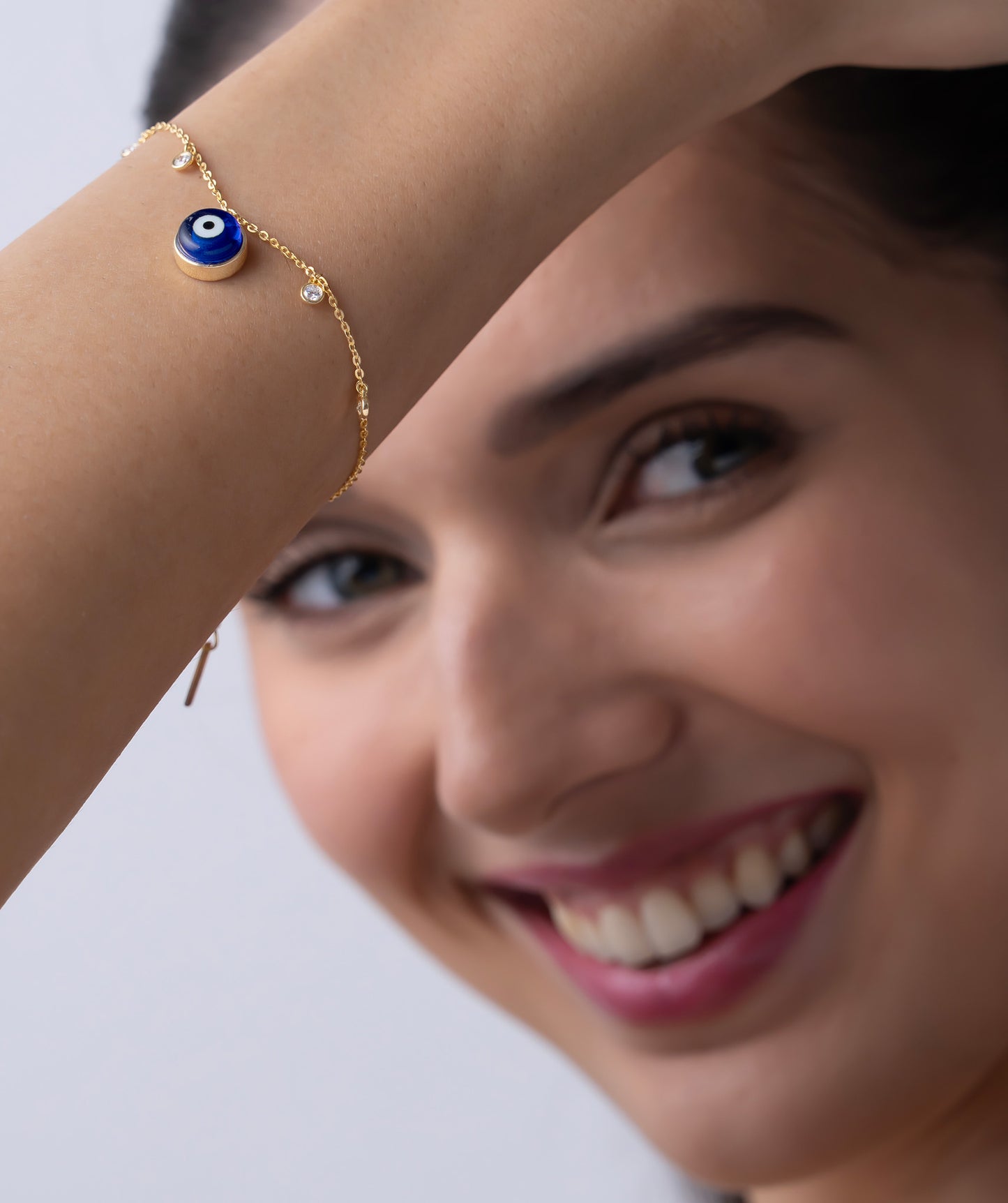 Dainty Evil Eye Charm Bracelet