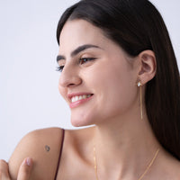 Lily Bud Threader Earrings