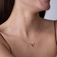 Nested Triangle Pendant Necklace