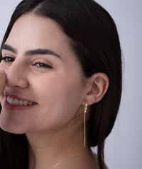 Triple Tulip Threader Earrings