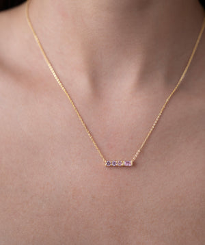Linear Pink Necklace