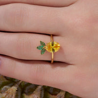 Pineapple Fruit Statement Ring
