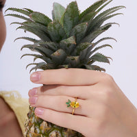 Pineapple Fruit Statement Ring