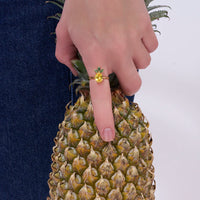 Pineapple Fruit Statement Ring