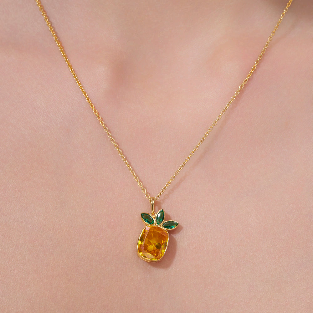 Solitaire Pineapple Necklace