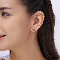 Watermelon Slice Stud Earrings