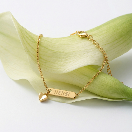 Personalized Name Bar Bracelet