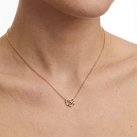 Infinity Heart Interlinked Pendant Necklace
