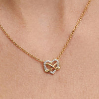 Infinity Heart Interlinked Pendant Necklace