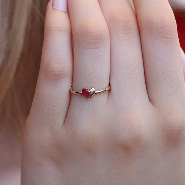 Pear Cut Heart Fancy Ring