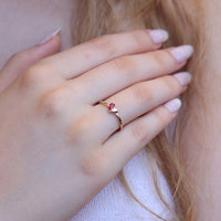 Pear Cut Heart Fancy Ring